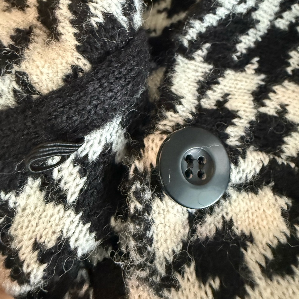 Ellen Tracy. Houndstooth Wrap Collared Cardigan. … - image 8